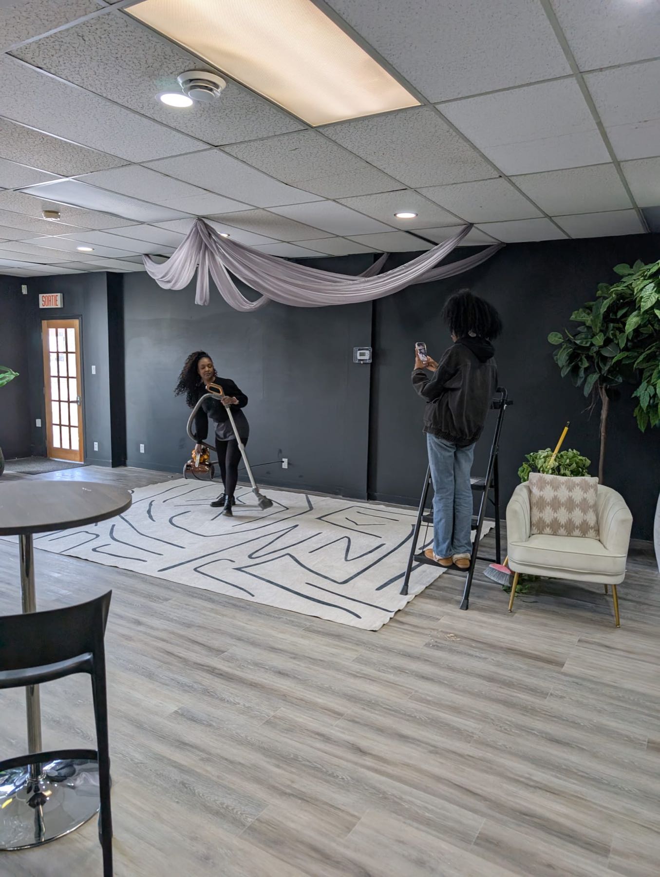 Décor drapé, Espace Excelsior